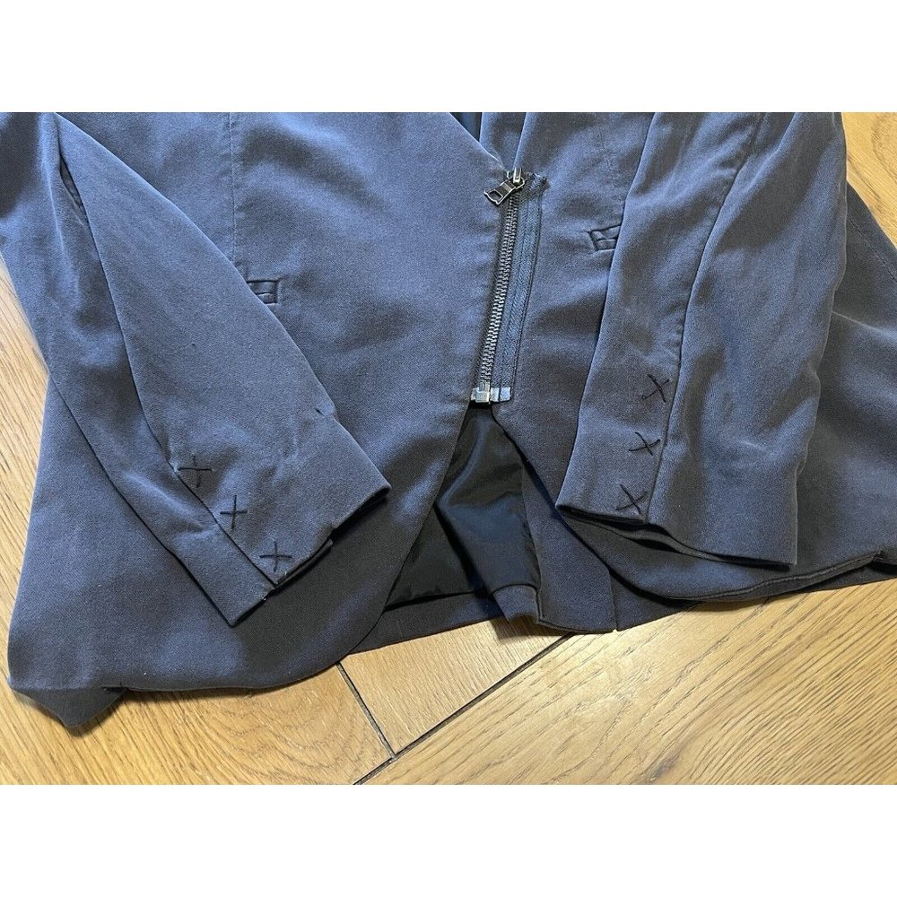 GoSilk Go Silk Women's Size 6‎ Moto Jacket Zip Up Pockets & Sleeves Mob Wife - Picture 8 of 16